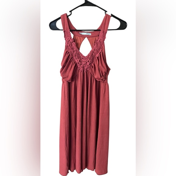 Maurices Dresses & Skirts - Maurices Keyhole Neckline Dress in Rust Color